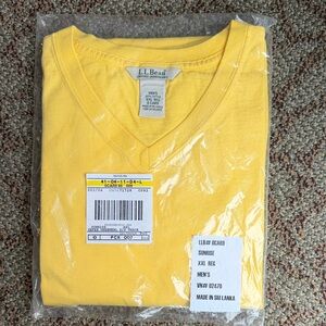 NWT. L.L. Bean Yellow Short Sleeve Tee